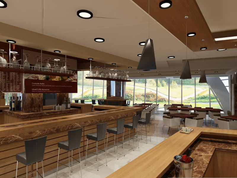 Mách bạn 3 Gợi ý Nguyên tắc bố trí Quầy Bar Nhà hàng siêu đẹp